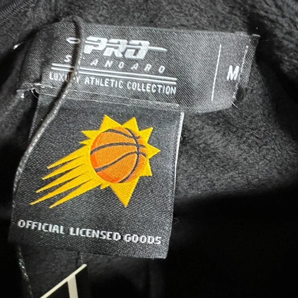 PRO STANDARD Phoenix Suns NBA Luxury Athletic Black Cropped Hoodie Size M - Picture 6 of 13